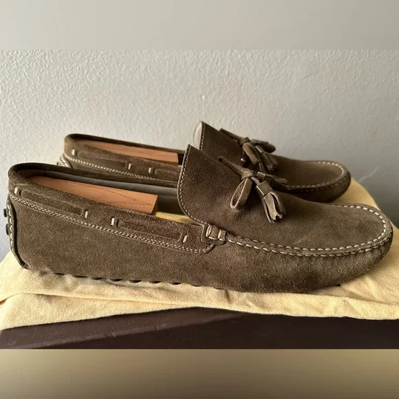 Louis Vuitton Men Shoes Tassel Suede Loafers. 9.5UK 10.5US. New Never Worn. - Picture 1 of 4